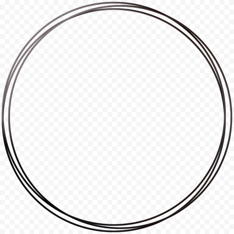 BLACK AND WHITE ROUND FRAME CIRCLE PNG