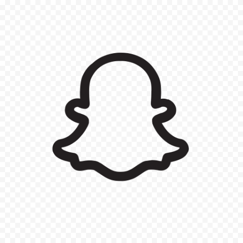 SNAPCHAT LOGO OUTLINE PNG