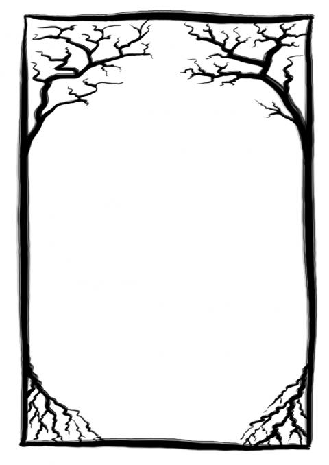 Vector Frame Halloween PNG Transparent Background