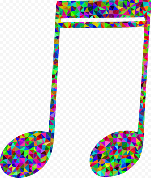 Colorful Music Note Png