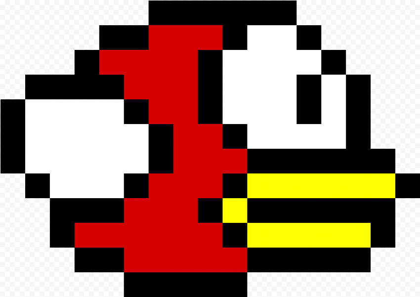 Flappy Bird Pixel Art Free PNG Image
