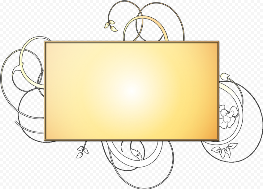 Decorative Text Box Frame PNG High Quality Image