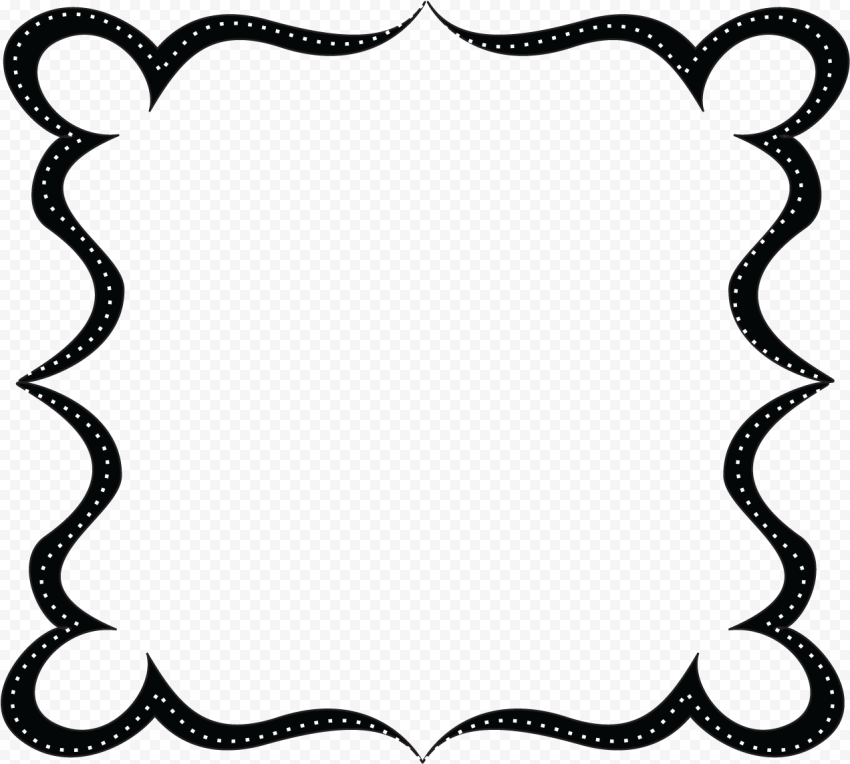 Decorative Text Box Frame PNG Background Image