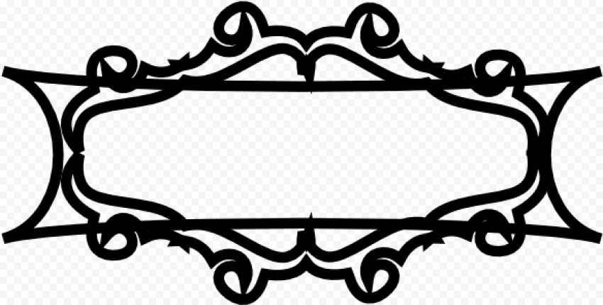 Decorative Text Box Frame Transparent Image