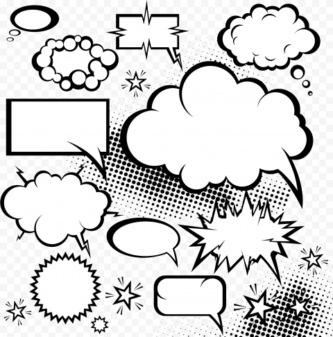 Comics Speech Balloon Dialogue Vector Cloud Explosion   Comic Book Dialogue Box, HD Png Download