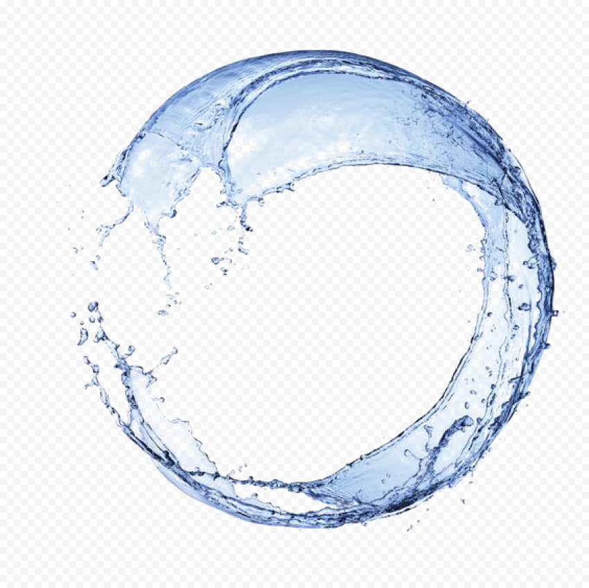 Blue Splash Water PNG Free Image