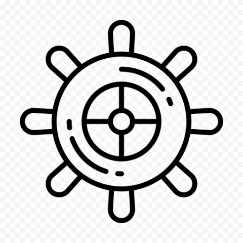 Ship Wheel Rudder PNG