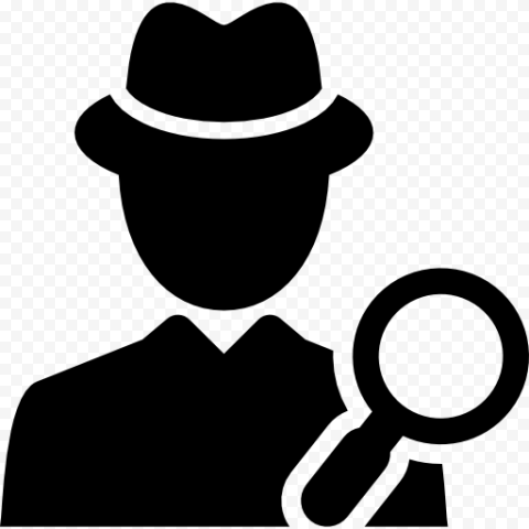 Private investigator Detective Computer Icons Criminal investigation, others, hat, logo, monochrome png