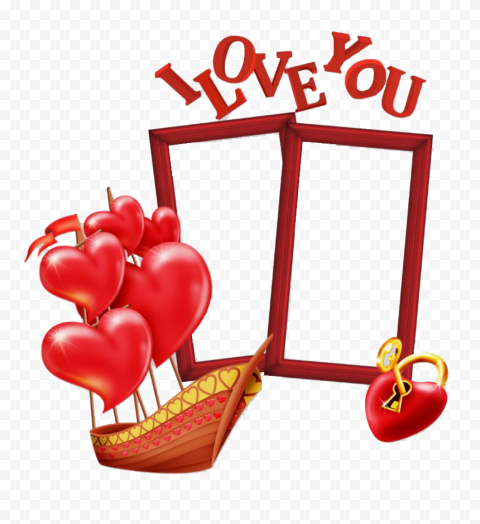 Valentine Frame PNG Transparent Image