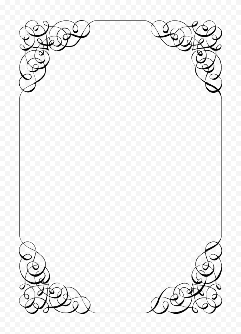 Wedding Invitation Border PNG File