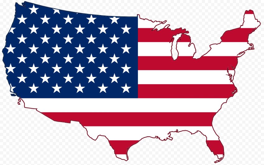 USA Map PNG Photos