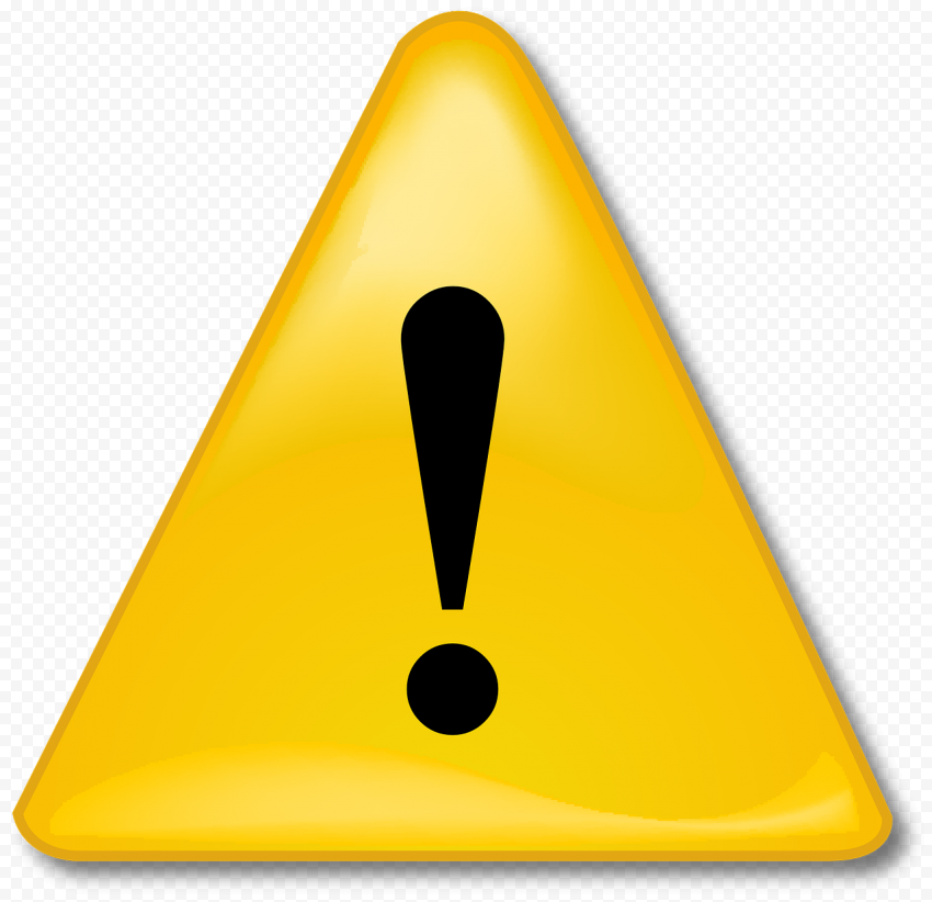 Warning Sign Transparent PNG