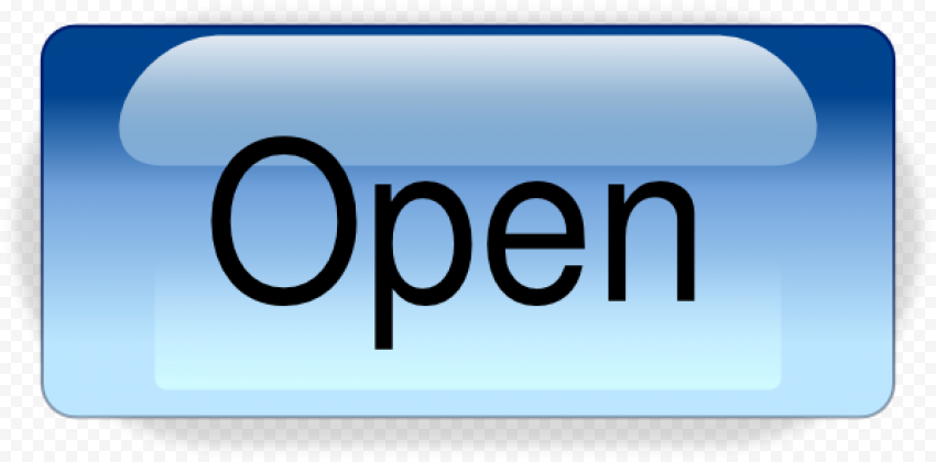 Open Banner Transparent PNG