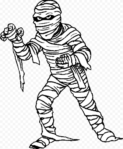 Halloween Mummy PNG File