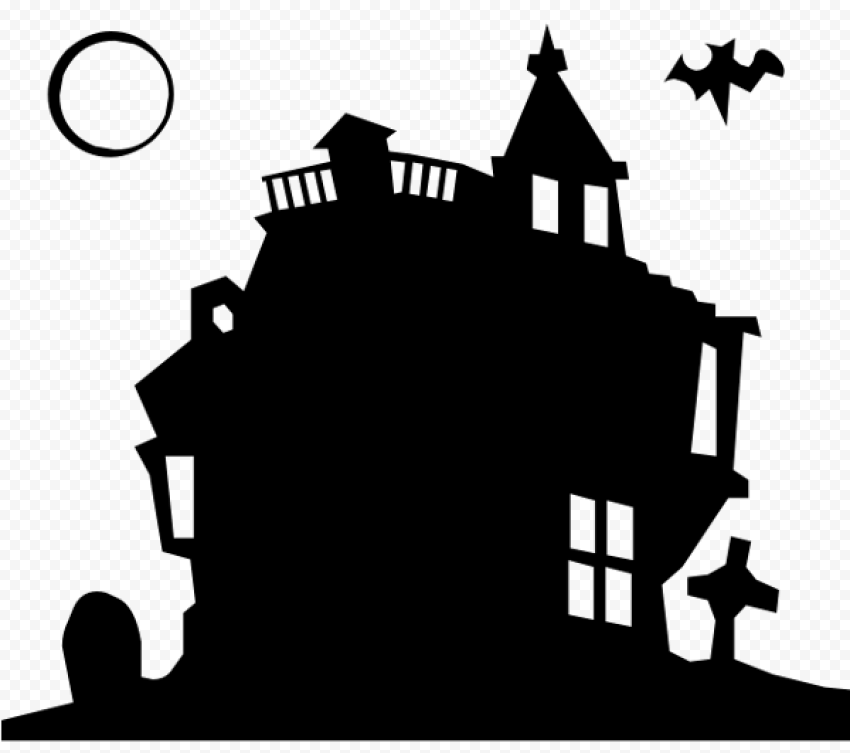 Halloween House Transparent Background