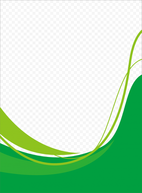Abstract Green Wave PNG Transparent Image