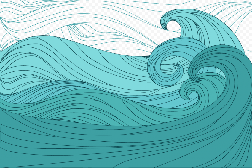 Turquoise Wave PNG Photos