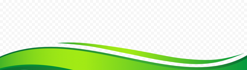 Vector Green Wave PNG Transparent Image
