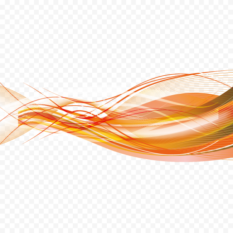 Vector Orange Wave PNG HD