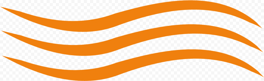 Vector Orange Wave Transparent PNG