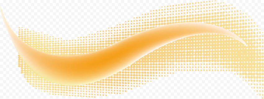 Vector Orange Wave PNG Pic