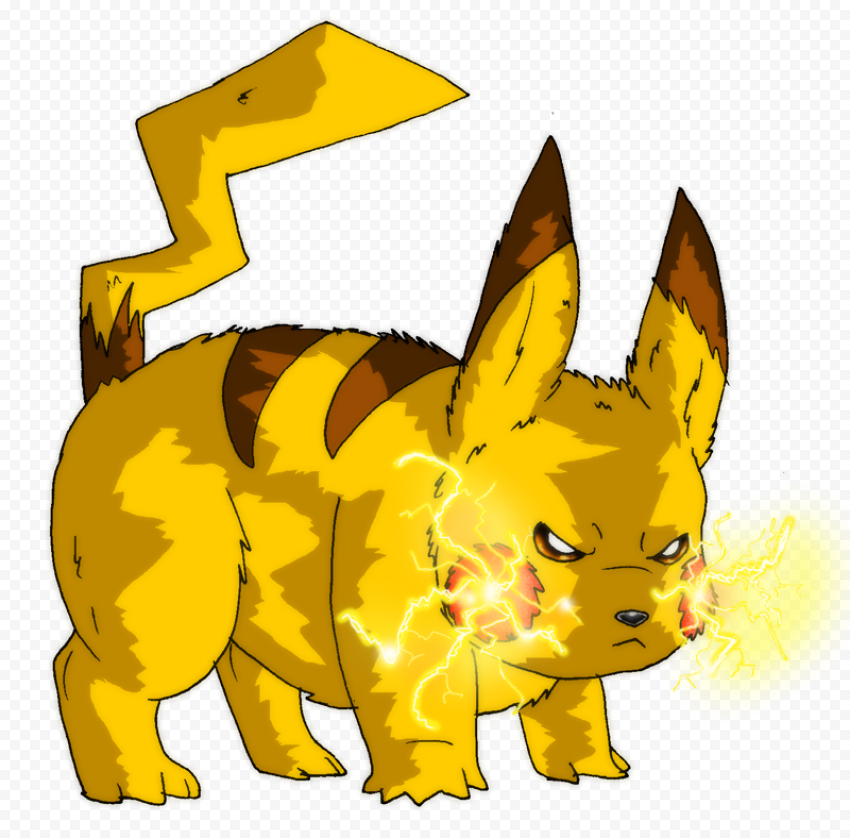 Angry Pikachu PNG Image