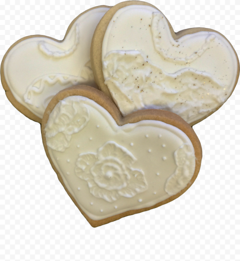 Icing Heart Cookie PNG File