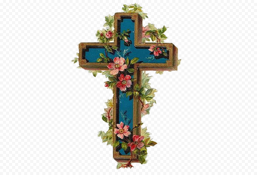 Easter Christian Cross PNG Image
