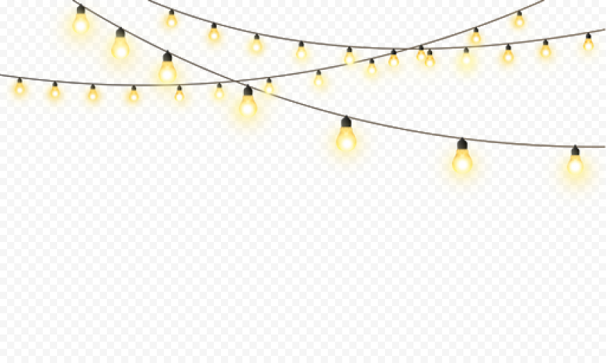 Garland Light Glowing Transparent PNG