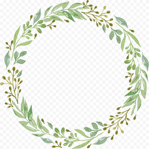 Garland Frame Vector Circle Transparent Background