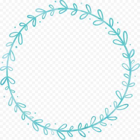 Garland Frame Vector Circle Transparent PNG
