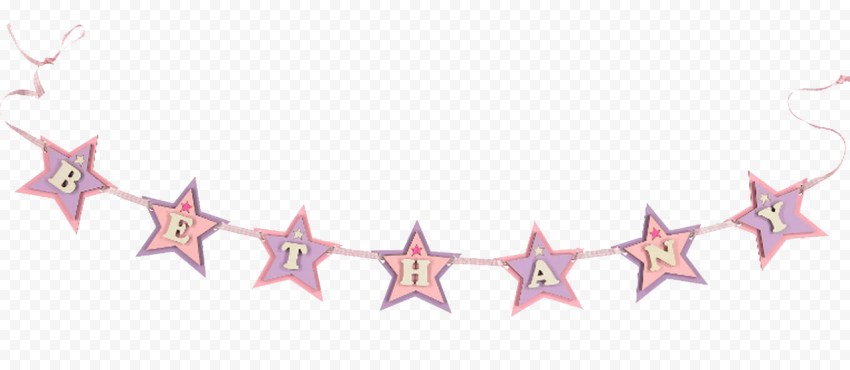 Star Garland Background PNG