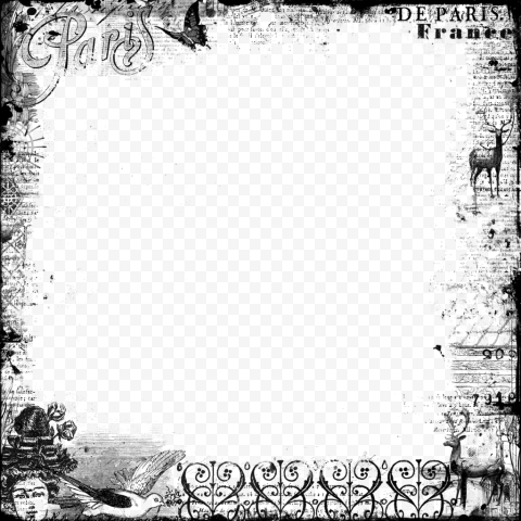 Vintage Frame Transparent Background