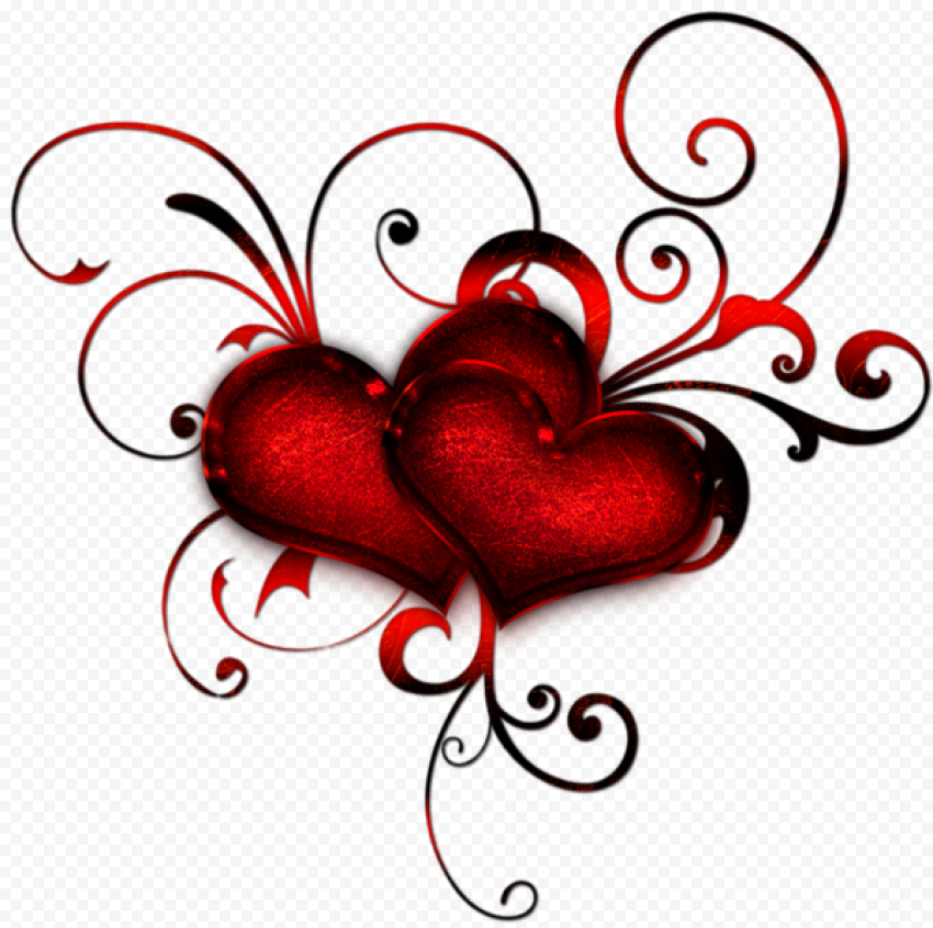 Love Artwork Heart PNG HD