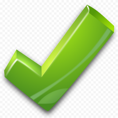 Correct Green Check Mark PNG Image