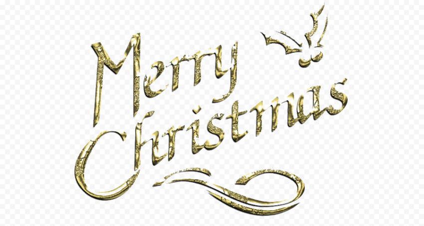 Christmas Word Transparent Background