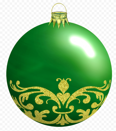 Green Christmas Bauble PNG Transparent