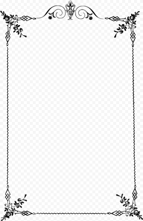 Antique Border PNG Transparent Image