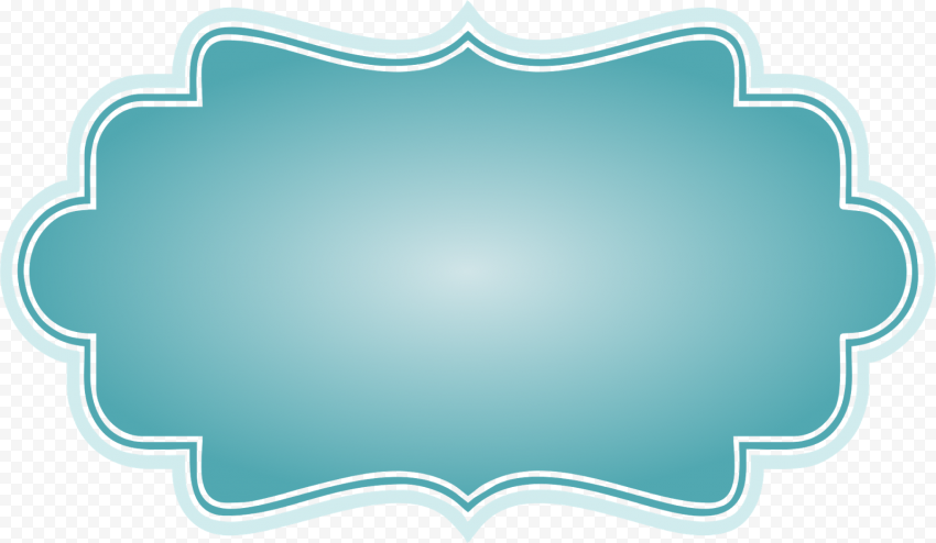 Rectangle Teal Frame PNG Photos