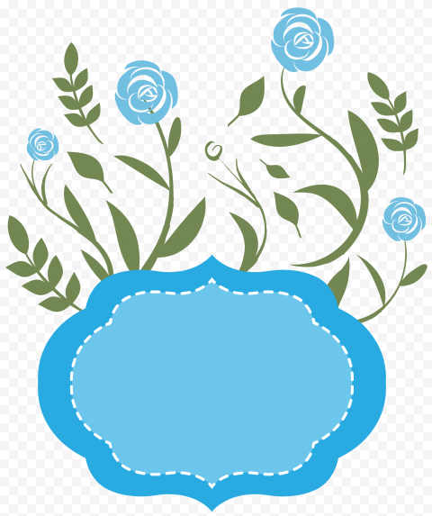 Vector Teal Frame PNG Clipart
