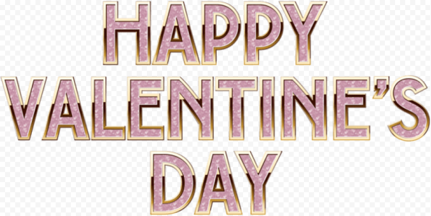 Valentines Day Text PNG Image