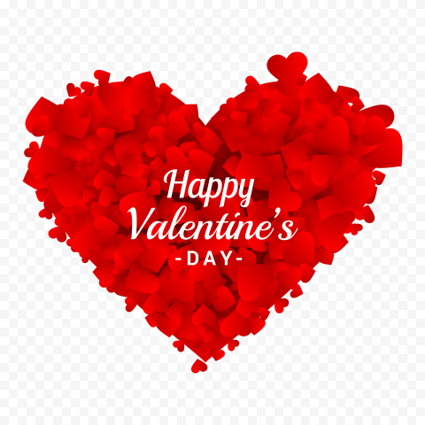 Valentines Day Heart Petals PNG