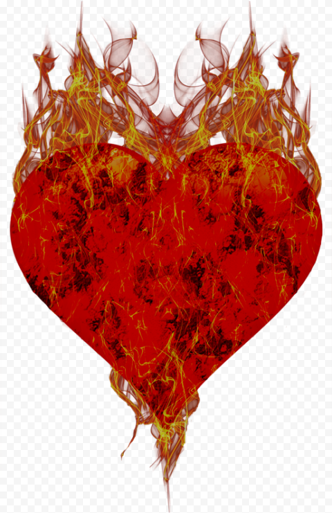 Vector Smoke Fire Heart Transparent PNG