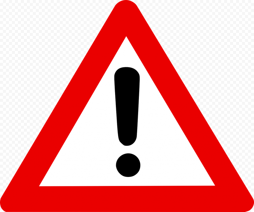 Warning Sign, Exclamation Mark In Red Triangle, Alert, Warning Message, Computer Warning, Digital Warning