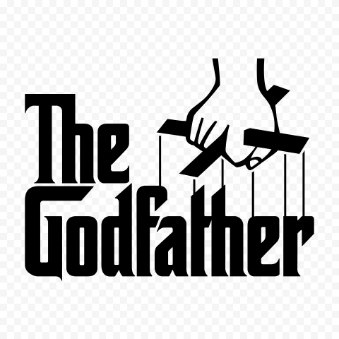 The Godfather Logo, Never Give Up, text, monochrome, black