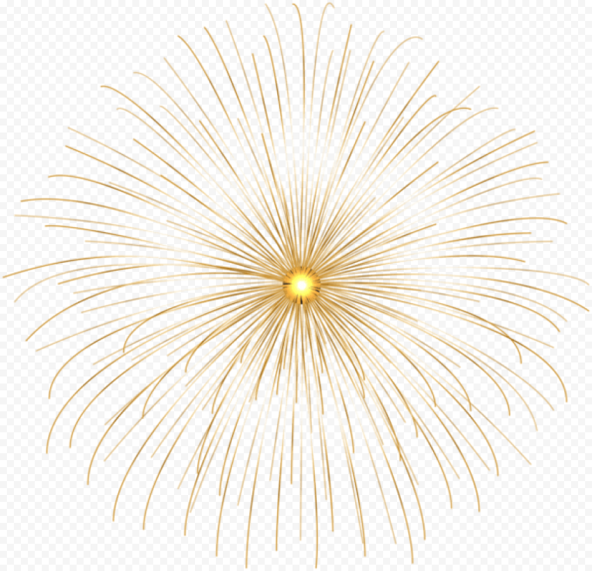 gold firework circle