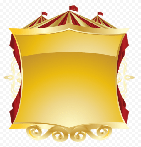 carnival frames gold background