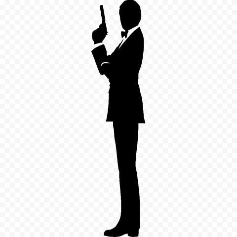 James Bond Film Series Silhouette, james bond, microphone, logo, monochrome