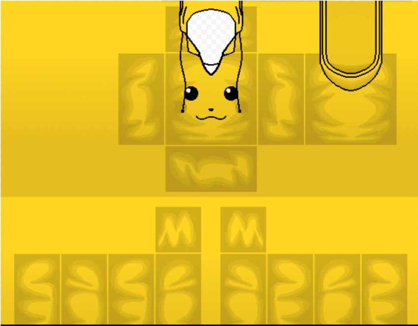 roblox shirt template 16490   roblox pikachu hoodie template PNG image with transparent background