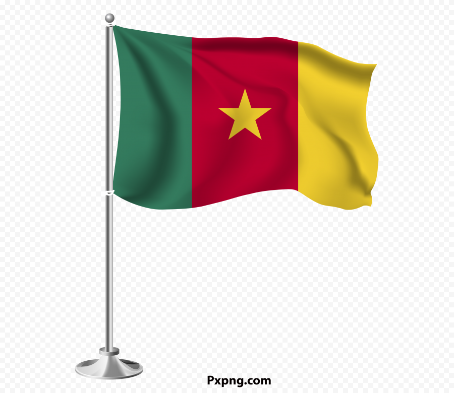 HD Vector Waving Cameron Flag Pole PNG